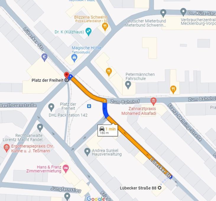 Familienappartement In Zentrum Schwerin  Ngoại thất bức ảnh